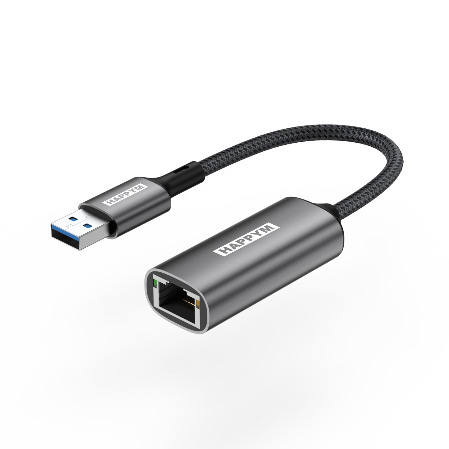 USB A naar RJ45 Ethernet Adapter – Gigabit 1000 Mbps – USB 3.0 naar LAN Netwerk Adapter – Plug & Play – Aluminium – Voor Laptop, PC, TV-Box