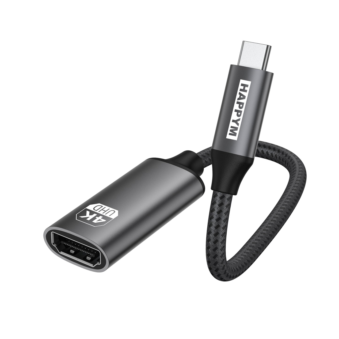 USB-C naar HDMI Adapter – 4K @ 60Hz – USB Type-C naar HDMI Female Converter – Plug & Play – Aluminium – Voor MacBook, iPad, Samsung, Switch, Laptop