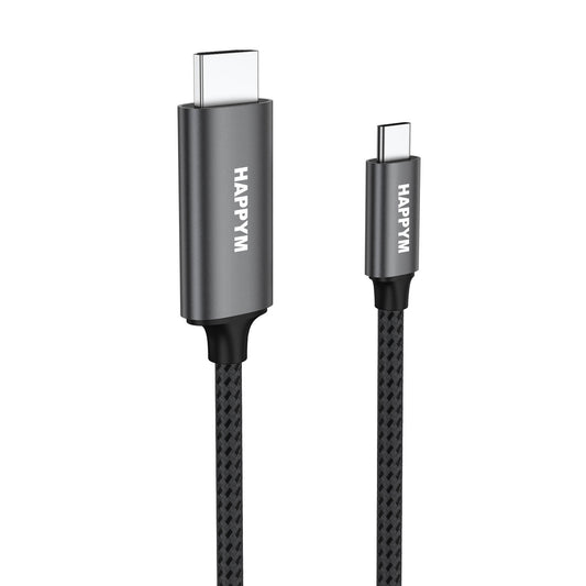 USB-C naar HDMI Kabel – Ultra High Speed 4K@60Hz voor Haarscherpe Beeldkwaliteit - 1 Meter