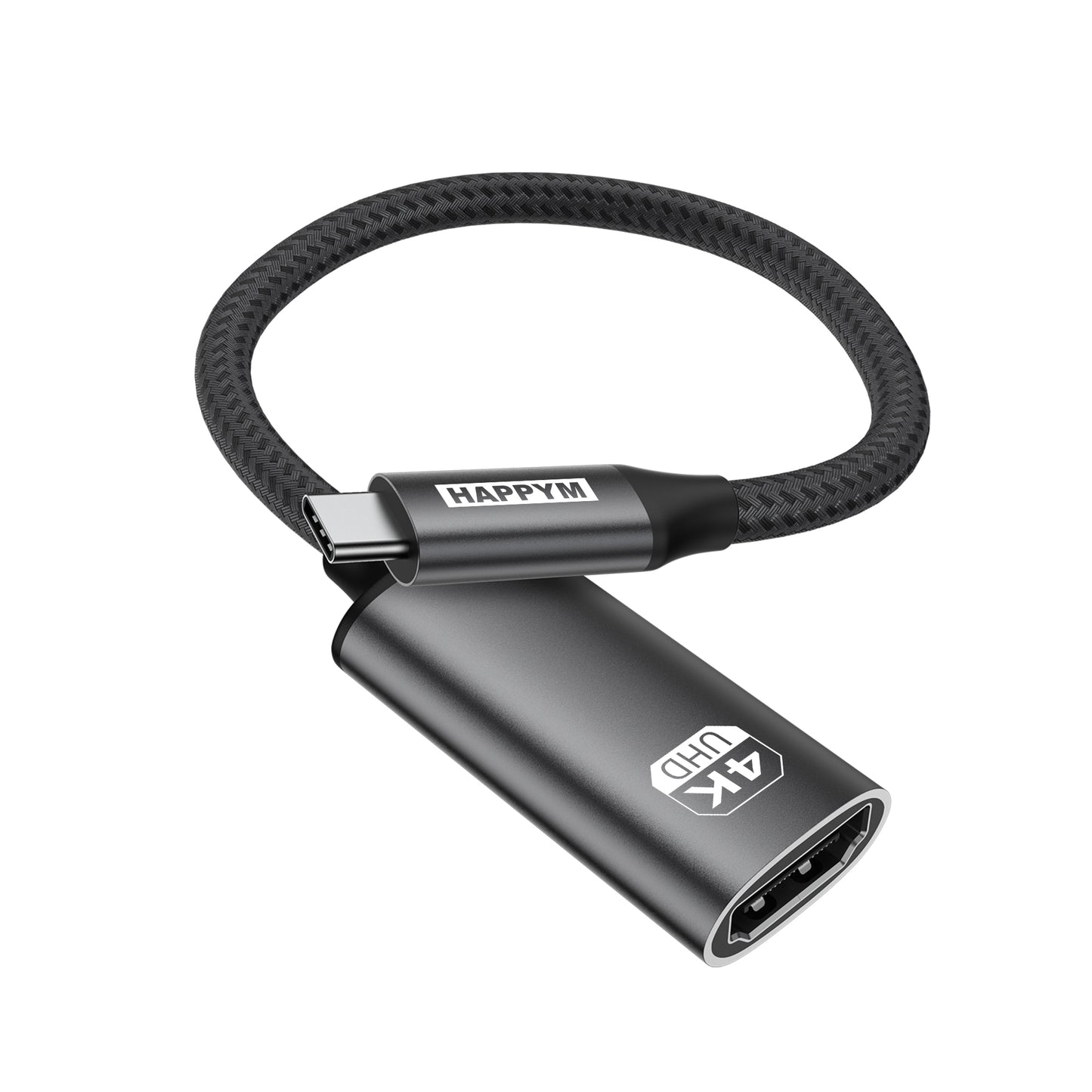 USB-C naar HDMI Adapter – 4K @ 60Hz – USB Type-C naar HDMI Female Converter – Plug & Play – Aluminium – Voor MacBook, iPad, Samsung, Switch, Laptop